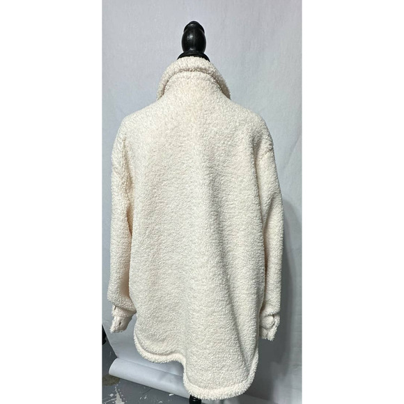 BLANK NYC Cream Sherpa Jacket Snap Front Size L‎ - Picture 2 of 7